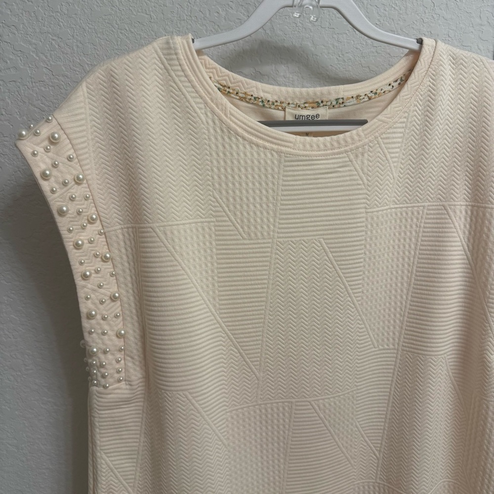 Umgee Cream Wide Leg Jumpsuit - Picture 3 of 3